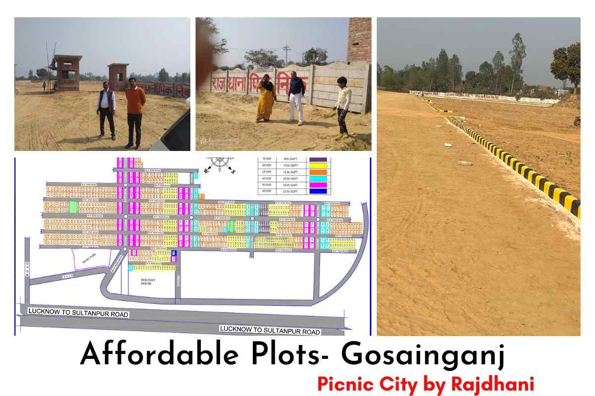 Plots in Gosainganj for sale, Rajdhani Picnic city, Rajdhani group